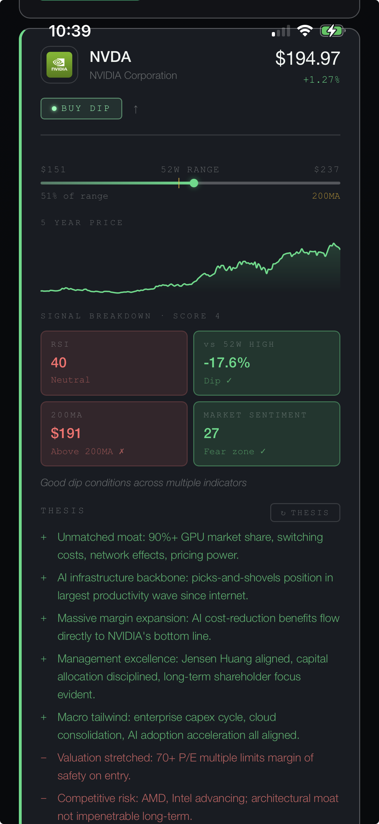 Accrue signal scoring